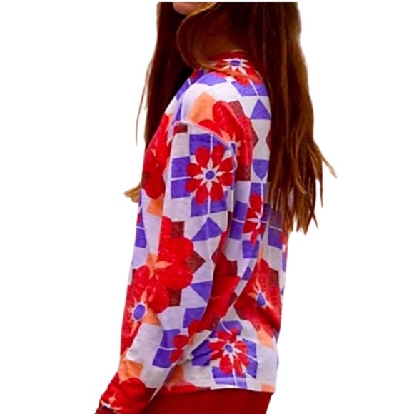 Free People | Keep Rolling Long Sleeve Tee | Sweet Lavender Combo - Picture 2 of 6